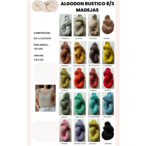 ALGODON RUSTICO 8/3 MADEJA